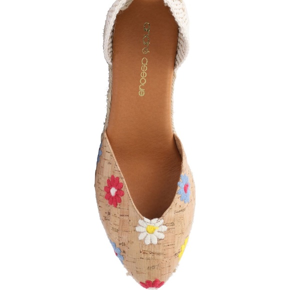 ANDRE ASSOUS Ensley Embroidered Espadrille Wedge Sandal - Picture 5 of 7